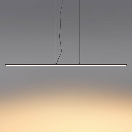 ELKIM SLIMA/Z 122 oblong LED hanging lamp 61-203cm white, black