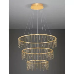 LUCES HUARAZ LE44453/4 elegancka duża lampa wisząca 2 rozmiary 3000K