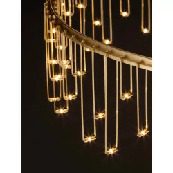 LUCES HUARAZ LE44457 LED lamp gold, diameter 100cm 3000K metal IP20