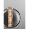 LUCES MORROS LE44486/7/9 LED hanging lamp, 3 sizes, gold/black