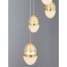 LUCES ARENA LE44331 gold LED hanging lamp 3000K 59W elegant design