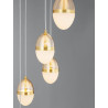 LUCES ARENA LE44331 gold LED hanging lamp 3000K 59W elegant design