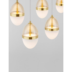 LUCES ARENA LE44332 gold LED hanging lamp 3000K, elegant design