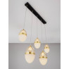 LUCES ARENA LE44332 gold LED hanging lamp 3000K, elegant design