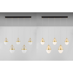 LUCES ARENA LE44332 gold LED hanging lamp 3000K, elegant design