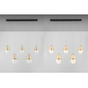 LUCES ARENA LE44332 gold LED hanging lamp 3000K, elegant design