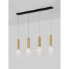 LUCES OROYA LE44338 gold-black hanging lamp 4xE27 glass/metal, IP20