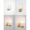 LUCES OROYA LE44339 elegant wall lamp gold, E27, glass/metal