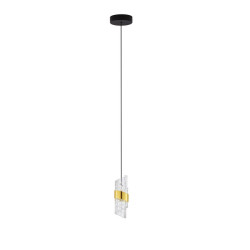 LUCES PAITA LE44350 elegancka złota lampa wisząca LED 9W, 150cm, 3000K