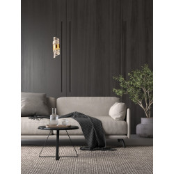 LUCES PAITA LE44350 elegant gold LED hanging lamp 9W, 150cm, 3000K