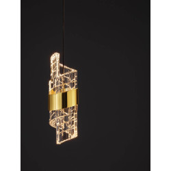 LUCES PAITA LE44350 elegant gold LED hanging lamp 9W, 150cm, 3000K