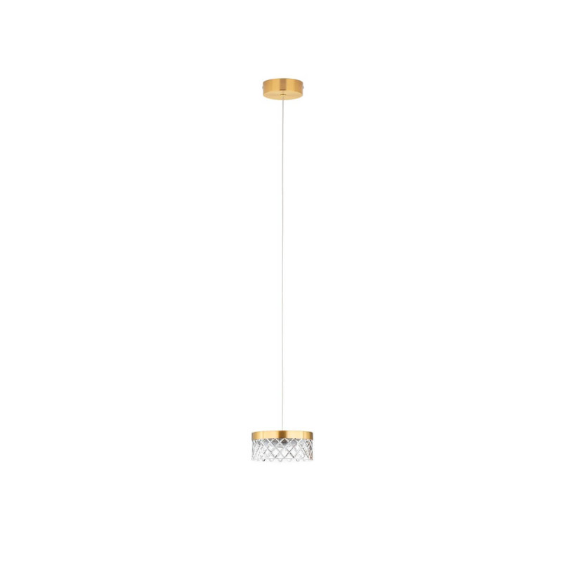 LUCES MINEROS LE44581 gold LED hanging lamp 6W, 3000K modern