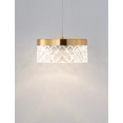 LUCES MINEROS LE44581 gold LED hanging lamp 6W, 3000K modern