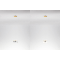 LUCES MINEROS LE44581 gold LED hanging lamp 6W, 3000K modern