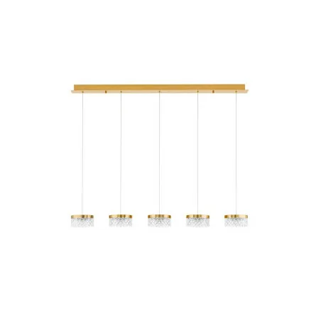 LUCES MINEROS LE44583 pendant lamp with 5 lamps, gold LED, 32W, 3000K