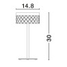 LUCES MINEROS LE44584 lampa stołowa biurkowa LED 6W 3000K 383lm złota