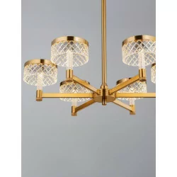 LUCES MINEROS LE44585/6 modern gold LED hanging lamp 3000K