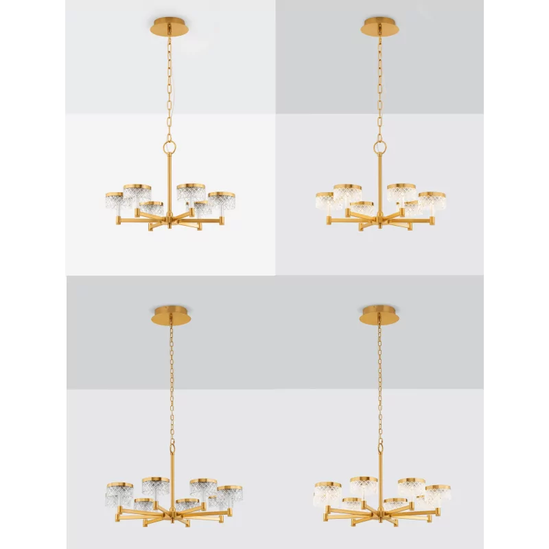 LUCES MINEROS LE44585/6 modern gold LED hanging lamp 3000K