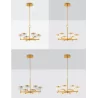 LUCES MINEROS LE44585/6 modern gold LED hanging lamp 3000K