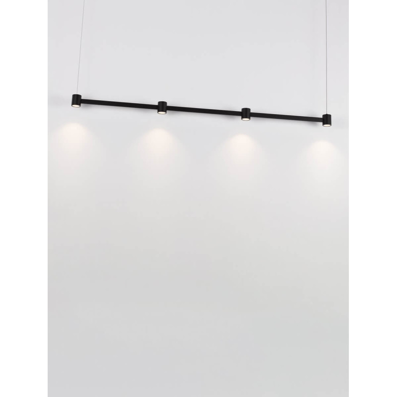 LUCES PISCO LE44354/5/6 nowoczesna lampa LED 3000K czarna 3 rozmiary