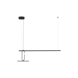 LUCES ACACHI LE44523 LED hanging lamp black, steel/aluminum 3000K