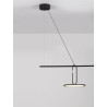 LUCES ACACHI LE44523 LED hanging lamp black, steel/aluminum 3000K