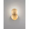 LUCES PAIJAN LE44458/9 round LED wall lamp, black and gold or gold