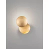 LUCES PAIJAN LE44458/9 round LED wall lamp, black and gold or gold