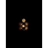 LUCES ASIS LE44325/6 LED wall lamp, 6W black, gold, metal, IP20