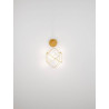 LUCES ASIS LE44325/6 LED wall lamp, 6W black, gold, metal, IP20