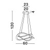 LUCES JAUJA LE44327 modern black LED hanging lamp 87W aluminum