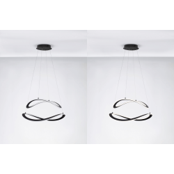 LUCES JAUJA LE44327 modern black LED hanging lamp 87W aluminum