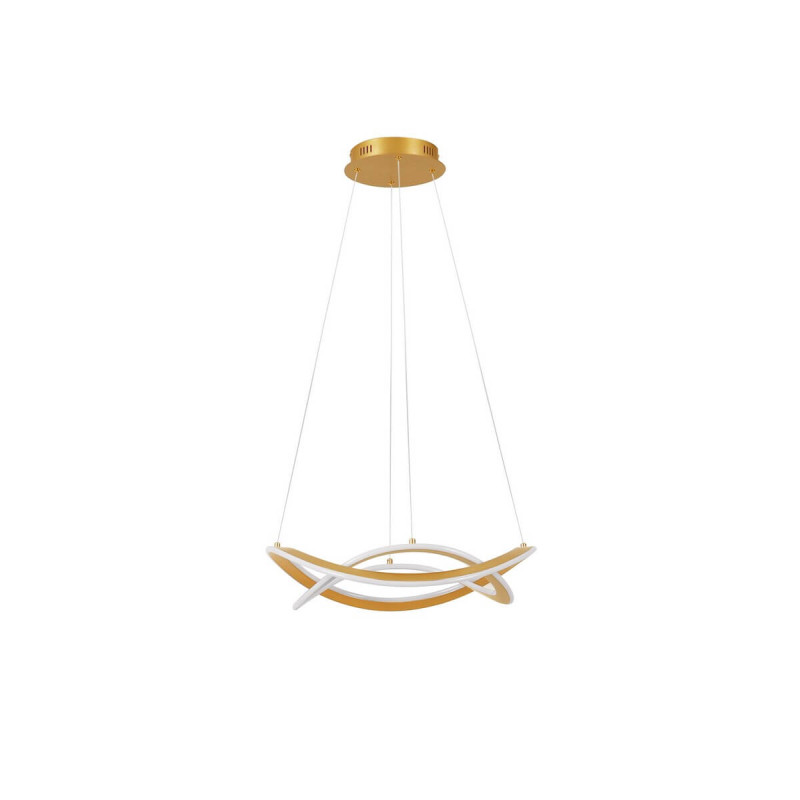 LUCES JAUJA LE44328 LED hanging lamp gold, aluminum, modern