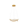 LUCES JAUJA LE44328 LED hanging lamp gold, aluminum, modern