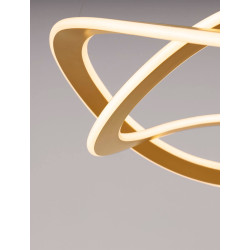 LUCES JAUJA LE44328 LED hanging lamp gold, aluminum, modern