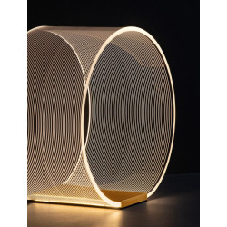 LUCES HUARAL LE44436 elegant LED table lamp gold 14W aluminum