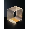 LUCES HUARAL LE44437 square LED table lamp gold 14W aluminum