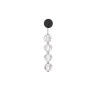 LUCES CHEPEN LE44426 LED wall lamp black, hanging balls, 17W 3000K