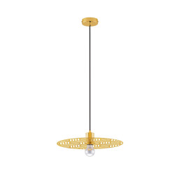 LUCES BAMEPA LE44343 elegancka lampa wisząca złota 1xE27 max 12W, IP20