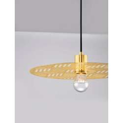 LUCES BAMEPA LE44343 elegancka lampa wisząca złota 1xE27 max 12W, IP20