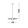 LUCES BAMEPA LE44343 elegant hanging lamp gold 1xE27 max 12W, IP20