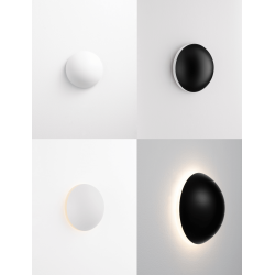 LUCES MOXOS LE44371/2 round LED wall lamp 3W white or black