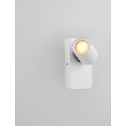 LUCES TAGUA LE44378/9 kinkiet biały, czarny GU10, aluminium IP20