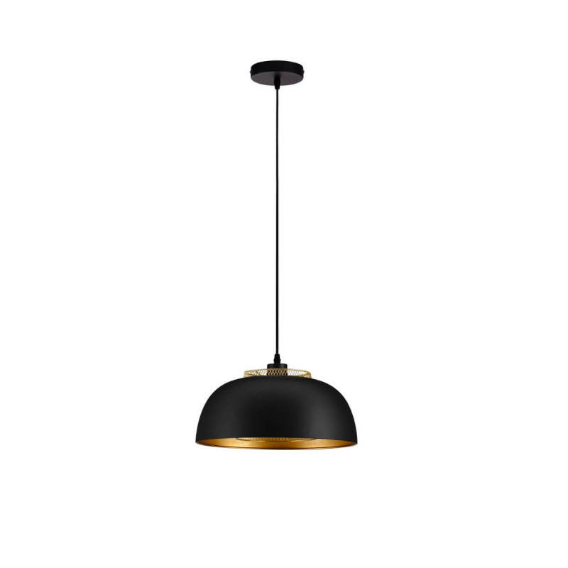 LUCES RUPA LE44286 elegancka lampa wisząca czarno-złota, E27, metal