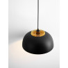 LUCES RUPA LE44286 elegancka lampa wisząca czarno-złota, E27, metal