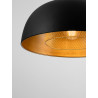 LUCES RUPA LE44286 elegancka lampa wisząca czarno-złota, E27, metal