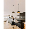 LUCES RUPA LE44286 elegant hanging lamp black and gold, E27, metal