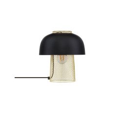 LUCES RUPA LE44380 elegancka lampa biurkowa złoto-czarna metal E27