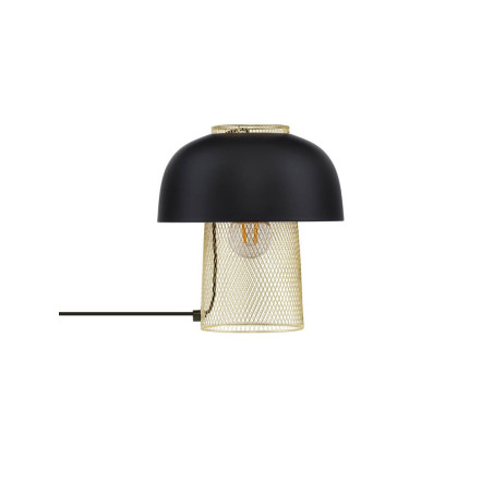 LUCES RUPA LE44380 elegancka lampa biurkowa złoto-czarna metal E27