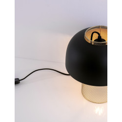 LUCES RUPA LE44380 elegancka lampa biurkowa złoto-czarna metal E27